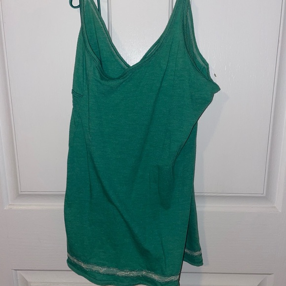 Hollister Green Lace Trim Tank Top - Picture 4 of 6